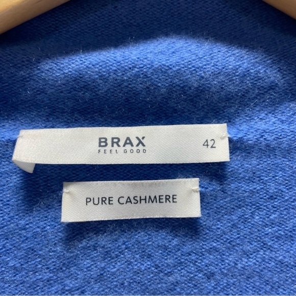 Brax Feel Good Blue Pure Cashmere Sweater - Picture 4 of 8